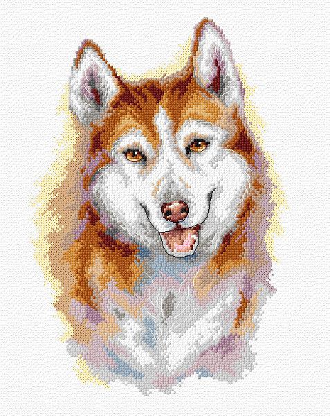 Husky 133CS Counted Cross-Stitch Kit - Wizardi