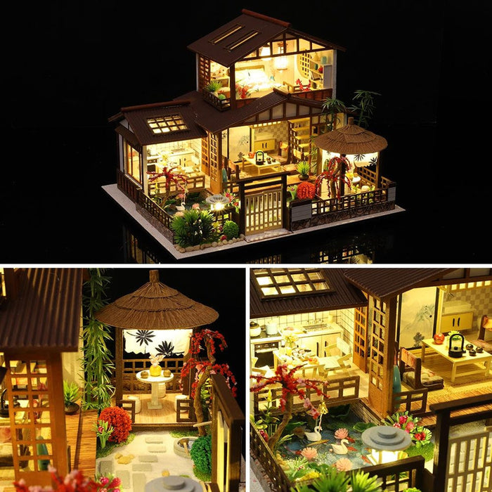 Miniature Wizardi Roombox Kit - Japanese Garden Dollhouse Kit