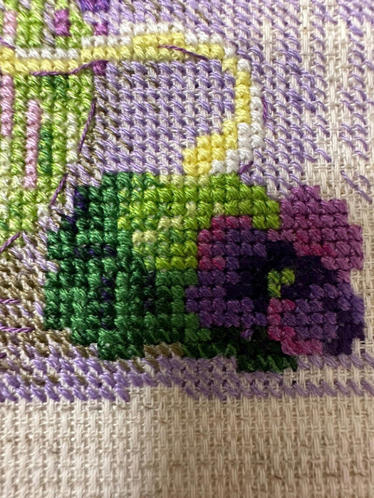 Violets in a Pot R2091 Counted Cross Stitch Kit