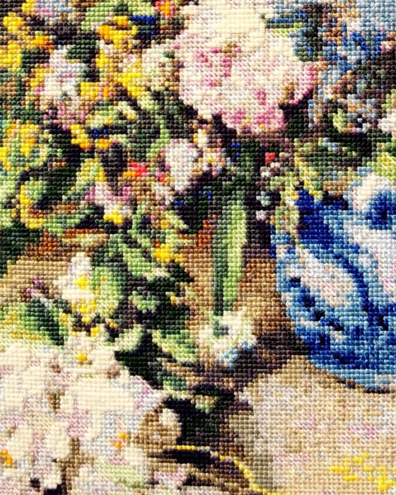 Spring Bouquet after P. A. Renoir's Painting 2137R Counted Cross Stitch Kit - Wizardi