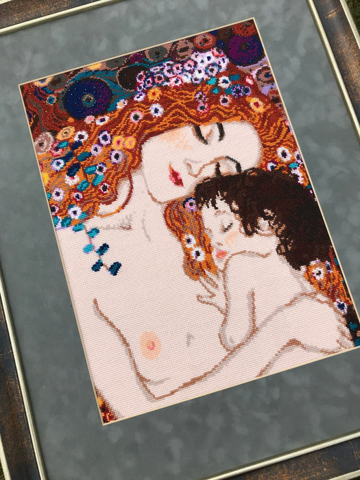 Motherly Love after G. Klimt`s Painting  R916 Counted Cross Stitch Kit
