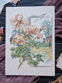 Autumn Roses - PDF Cross Stitch Pattern