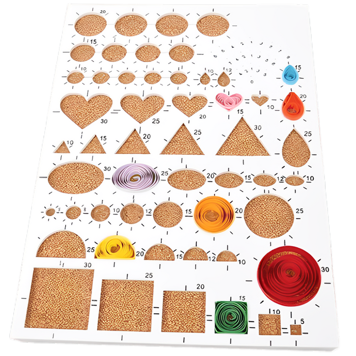 Red Quilling Tool Board F07M3-3-red