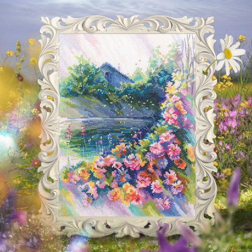 In the rays of the summer sun M869 Counted Cross-Stitch Kit - Wizardi