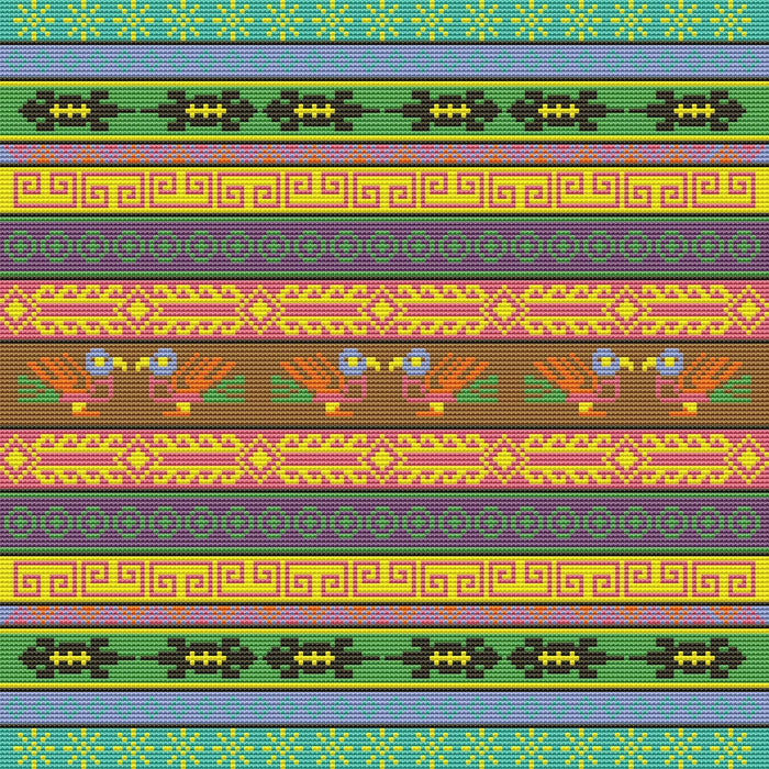 Indian Motifs 2 - PDF Cross Stitch Pattern - Wizardi