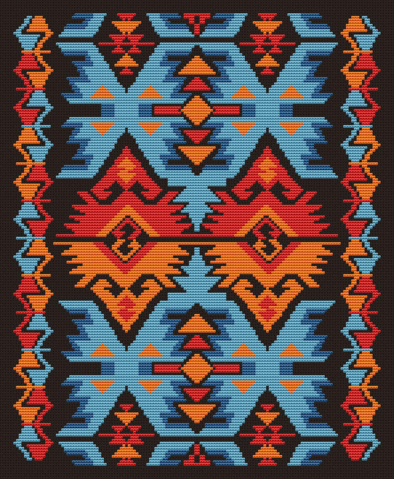 Indian Motifs 4 - PDF Cross Stitch Pattern - Wizardi