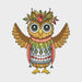 Indian Owl - PDF Cross Stitch Pattern - Wizardi