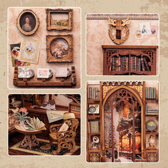 Miniature Wizardi Roombox Kit - Bookshop Memories Dollhouse Kit