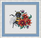Insects. Bumblebee - PDF Cross Stitch Pattern - Wizardi