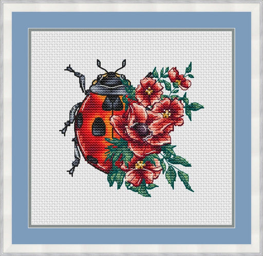 Insects. Ladybug - PDF Cross Stitch Pattern - Wizardi