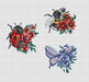 Insects. Ladybug - PDF Cross Stitch Pattern - Wizardi
