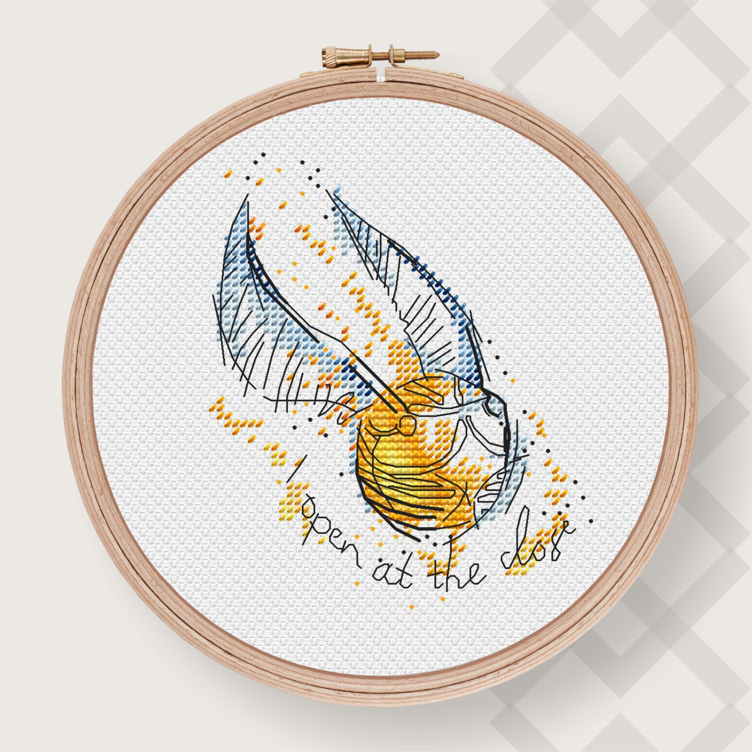 Snitch Pattern Alpha Snitch - PDF Cross Stitch Pattern – Wizardi