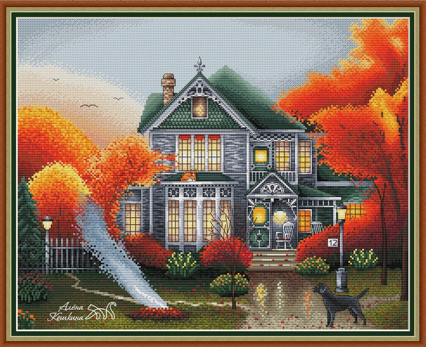 Orange haze - PDF Cross Stitch Pattern