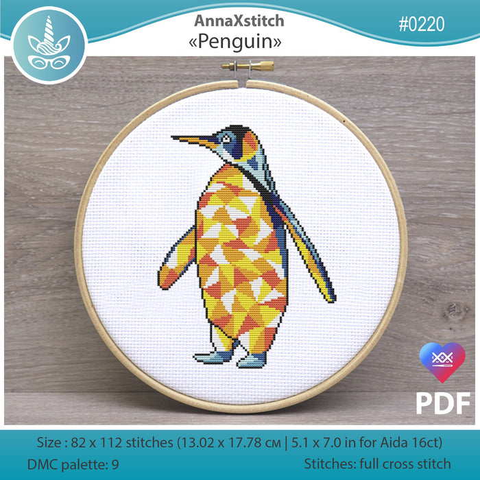 Penguin - PDF Cross Stitch Pattern