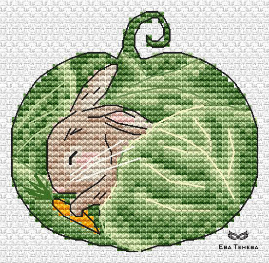 Sweet sleep. Bunny - PDF Cross Stitch Pattern