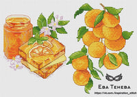 Orange Sweetness. Jam - PDF Cross Stitch Pattern
