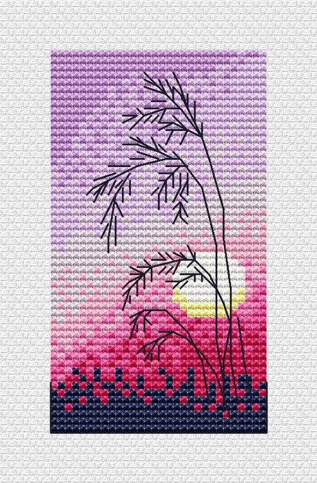 Grains. Winter. Midnight - PDF Cross Stitch Pattern