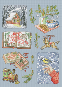 Winter Joys Sampler - PDF Cross Stitch Pattern