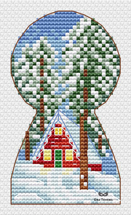 House. Winter - PDF Cross Stitch Pattern