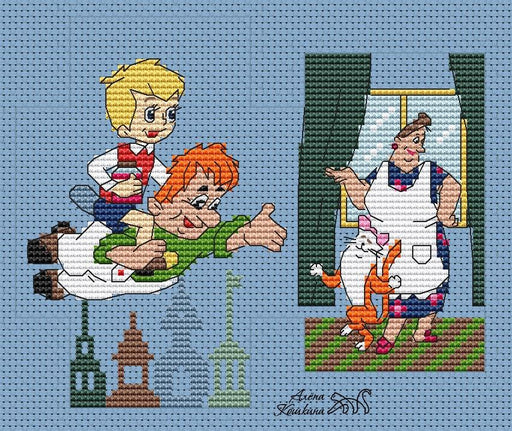 Karlsson - PDF Cross Stitch Pattern - Wizardi