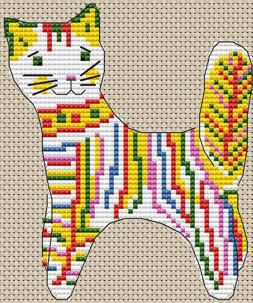 Kitten - PDF Cross Stitch Pattern - Wizardi