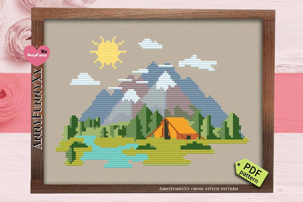 Seasons. Tourism. Summer - PDF Cross Stitch Pattern