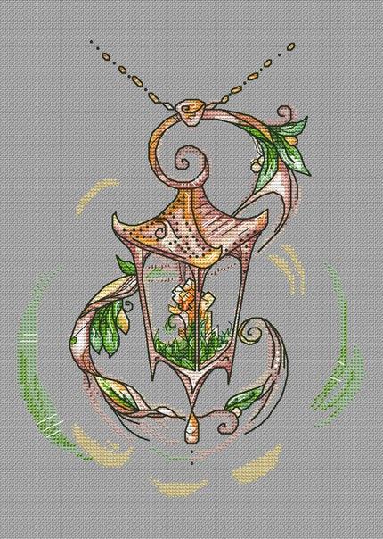 Lantern 2 - PDF Cross Stitch Pattern - Wizardi