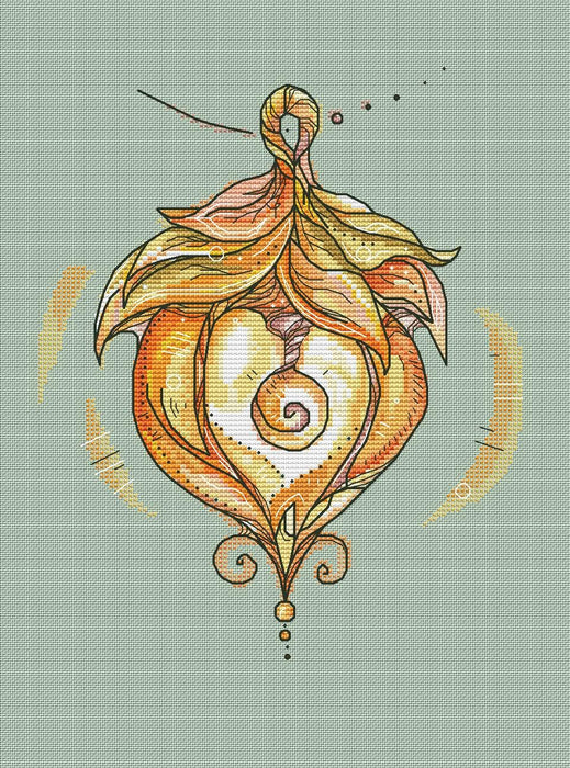 Lantern 3 - PDF Cross Stitch Pattern - Wizardi