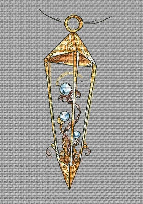 Lantern 4 - PDF Cross Stitch Pattern - Wizardi