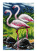 Latch-hook rug kit Flamingos 4233 - Wizardi