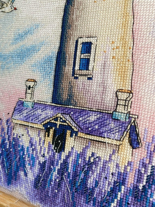 Lavender lighthouse - PDF Cross Stitch Pattern - Wizardi