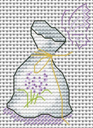 Lavender - PDF Free Cross Stitch Pattern - Wizardi