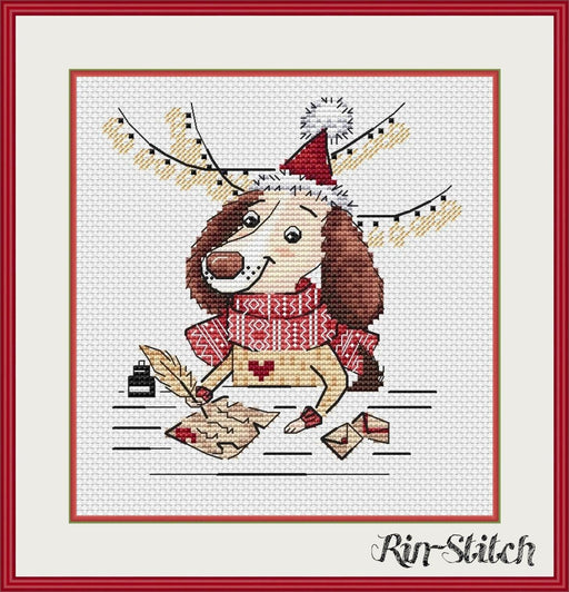 Letter to Santa Claus - PDF Cross Stitch Pattern - Wizardi