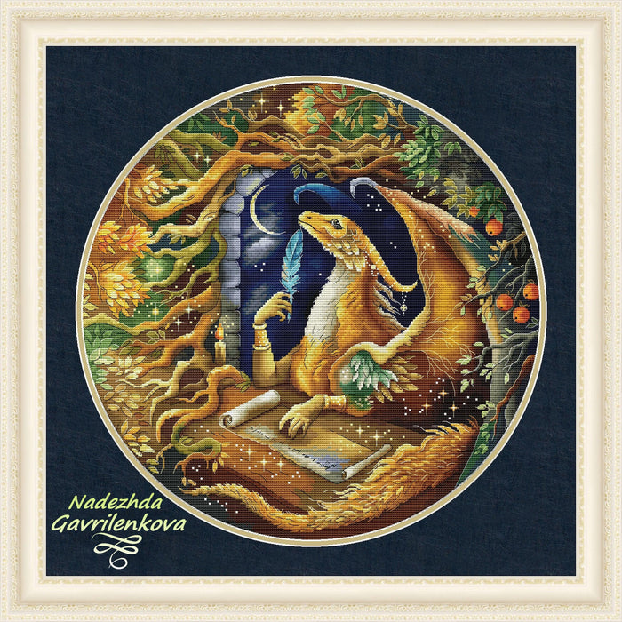 Letter to the Dragon - PDF Cross Stitch Pattern - Wizardi