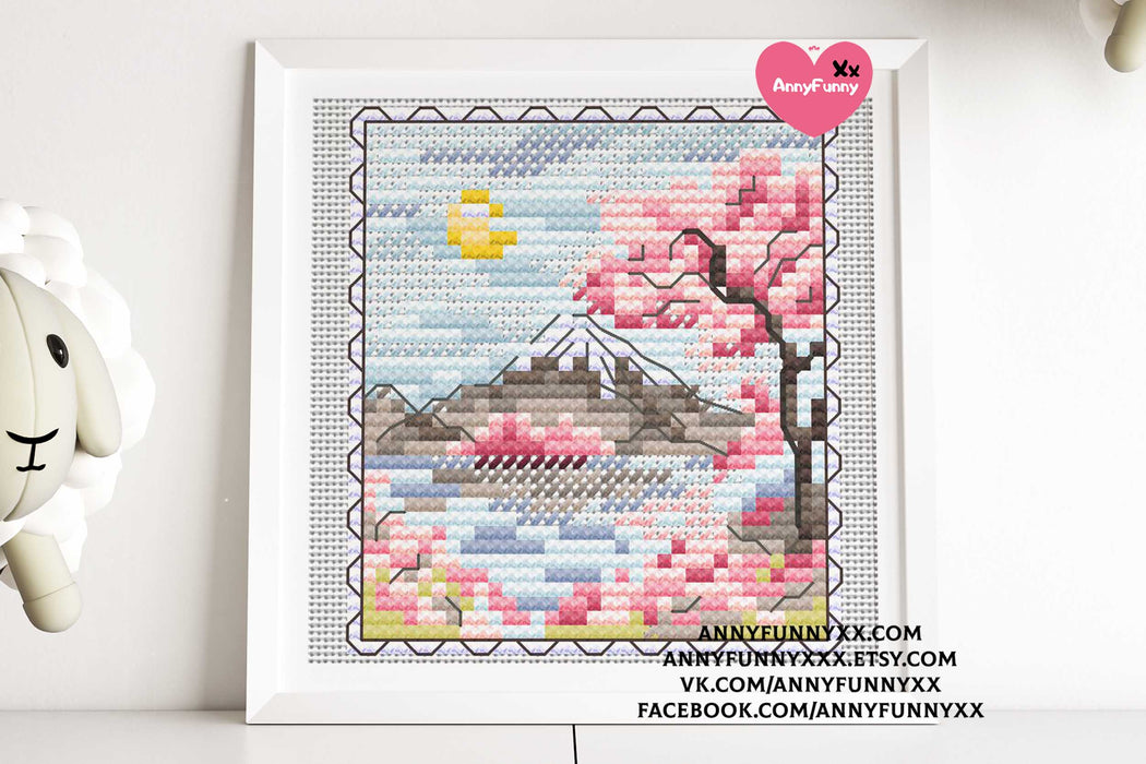 Sakura Serenade - PDF Cross Stitch Pattern