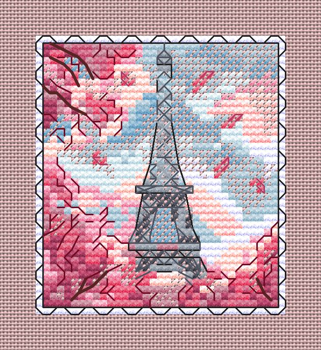 Parisian Magic - PDF Cross Stitch Pattern