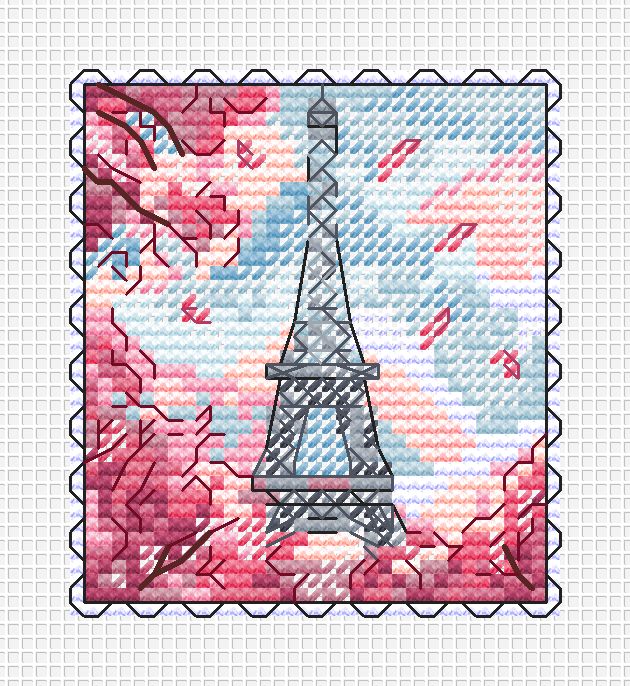 Parisian Magic - PDF Cross Stitch Pattern
