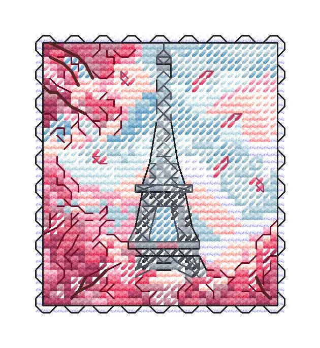 Parisian Magic - PDF Cross Stitch Pattern