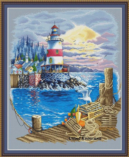 Lighthouse - PDF Cross Stitch Pattern - Wizardi