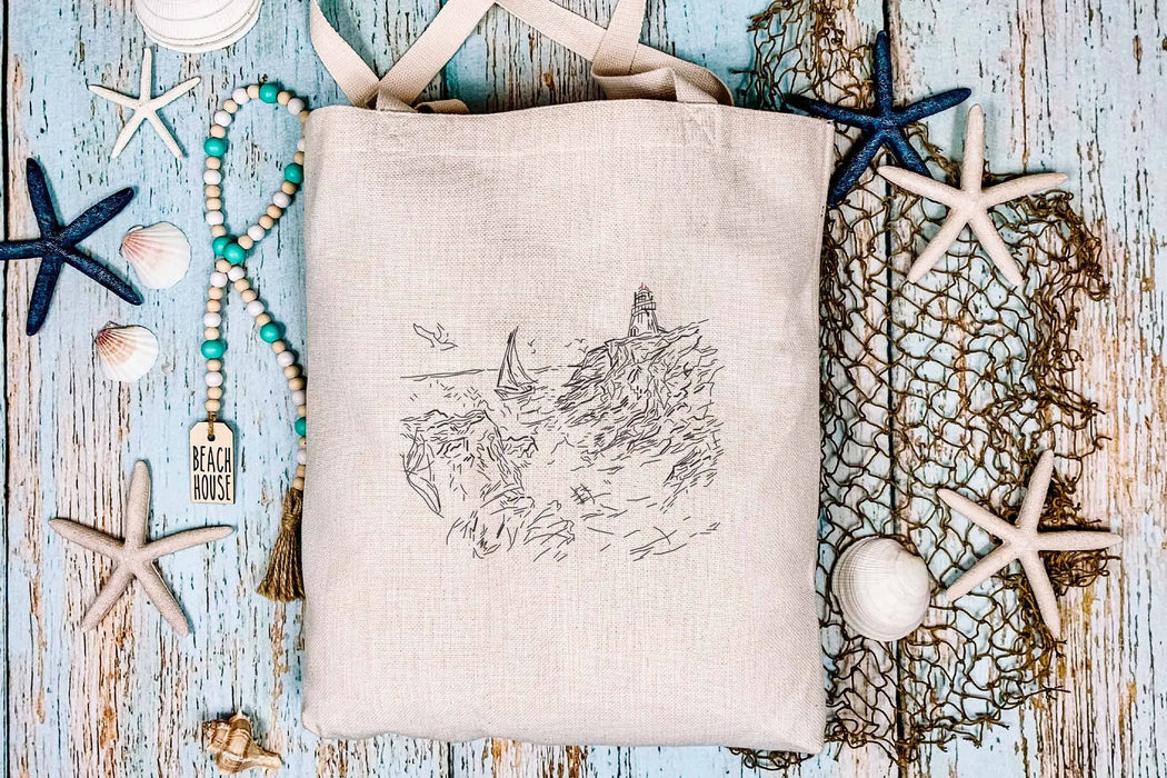 Beacon of the Sea. Back - PDF Cross Stitch Pattern