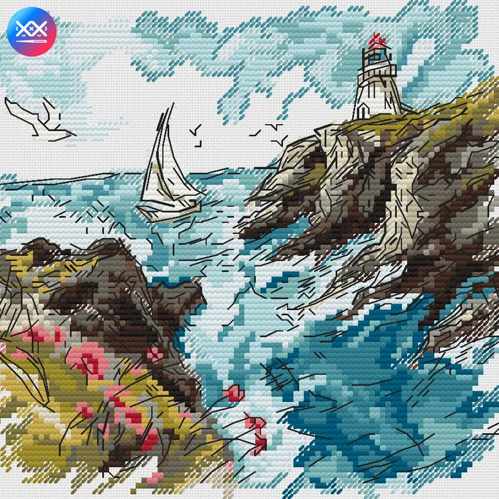 Beacon of the Sea - PDF Cross Stitch Pattern