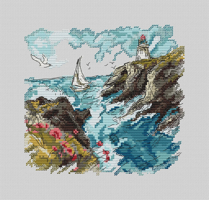 Beacon of the Sea - PDF Cross Stitch Pattern