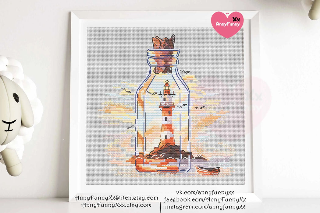 Light in Bottle - PDF Cross Stitch Pattern