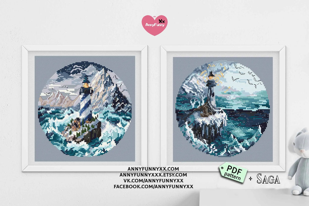 Ice Lighthouses. The Last Stronghold - PDF Cross Stitch Pattern