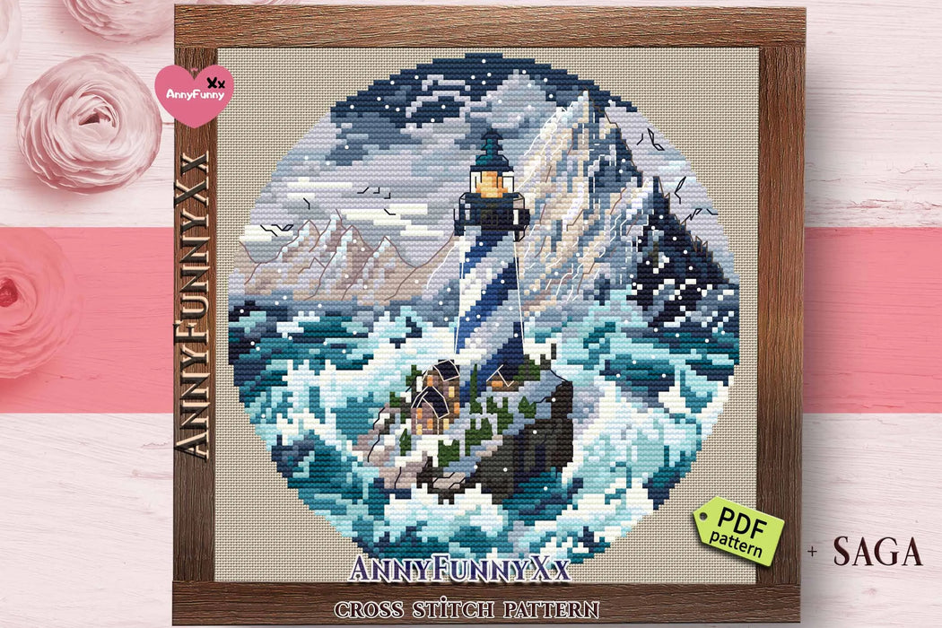 Ice Lighthouses. The Last Stronghold - PDF Cross Stitch Pattern