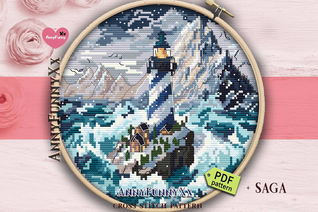 Ice Lighthouses. The Last Stronghold - PDF Cross Stitch Pattern