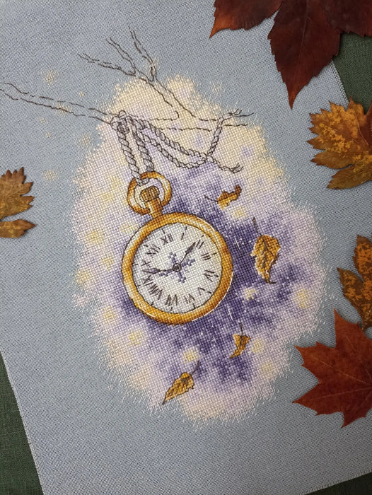 Autumn on the Clock - PDF Cross Stitch Pattern