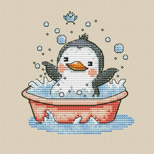 Little Penguin - PDF Cross Stitch Pattern - Wizardi