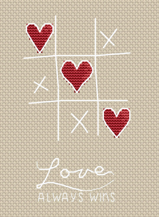 Love Always Wins - PDF Cross Stitch Pattern - Wizardi