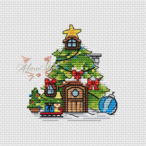 Christmas Tree - PDF Cross Stitch Pattern - Wizardi